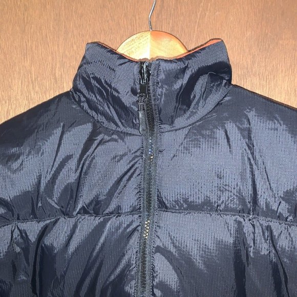 Athletic Works Black Nylon Lined Feather Down Puffer Coat Mens Small (34-36) - Picture 4 of 14